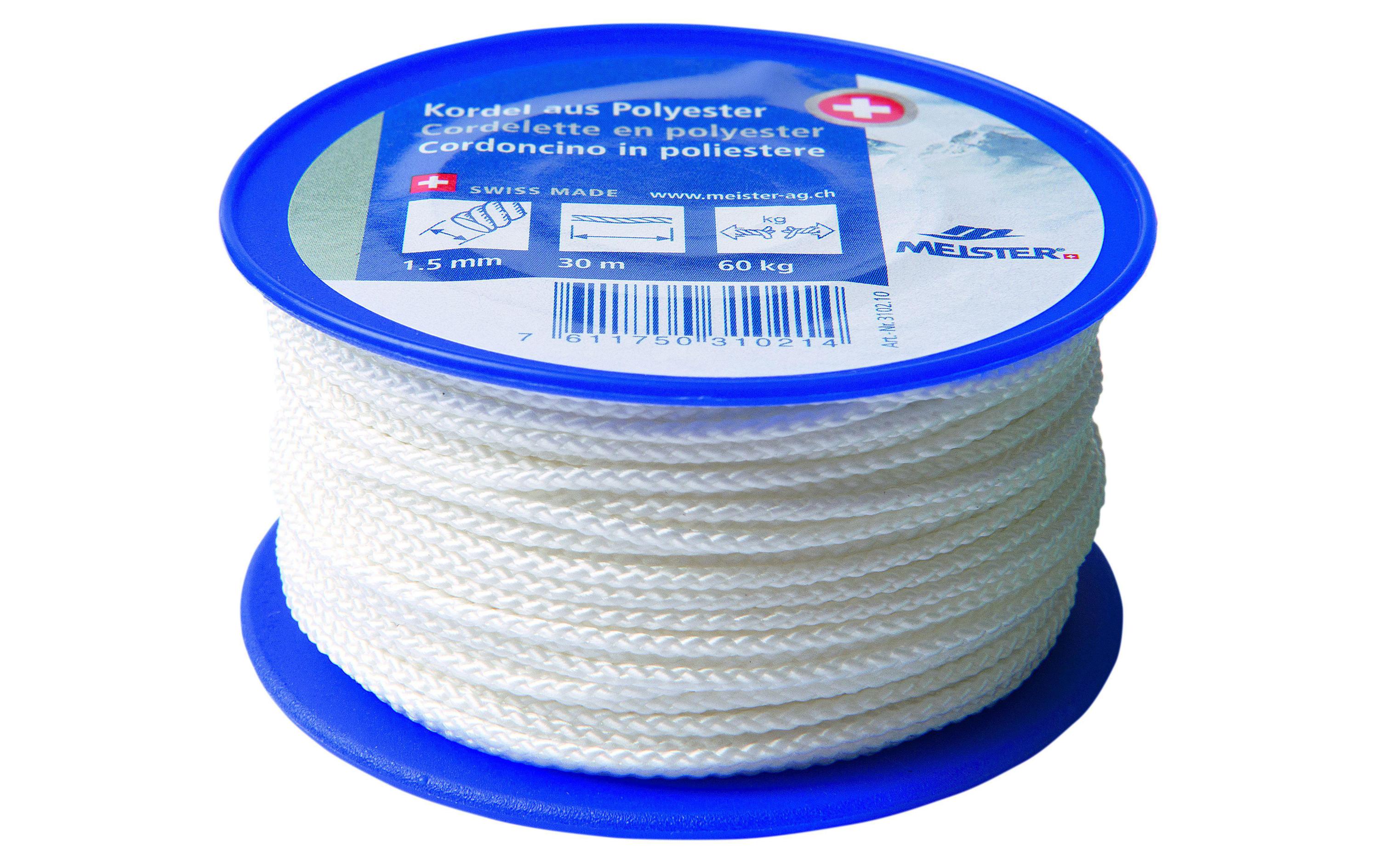 Meister, Kordel Ø 1,5 mm, 30 m, 60 kg, Weis