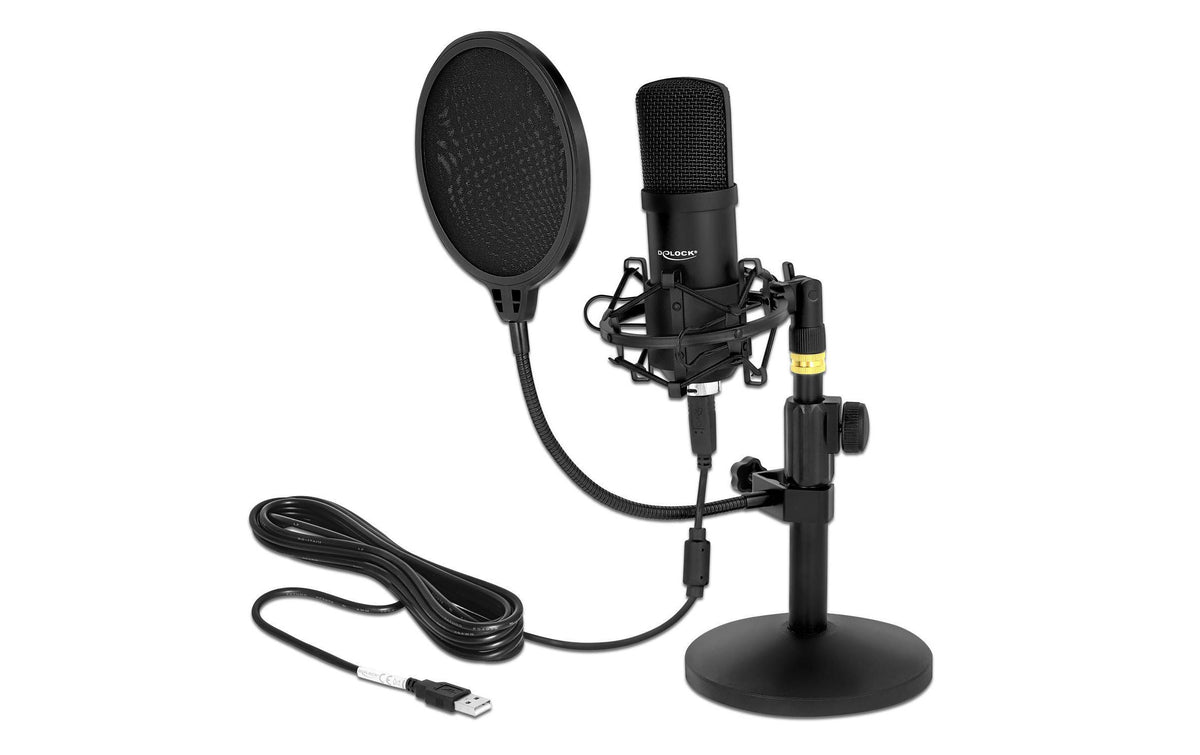 Delock USB Kondensator Mikrophon Set