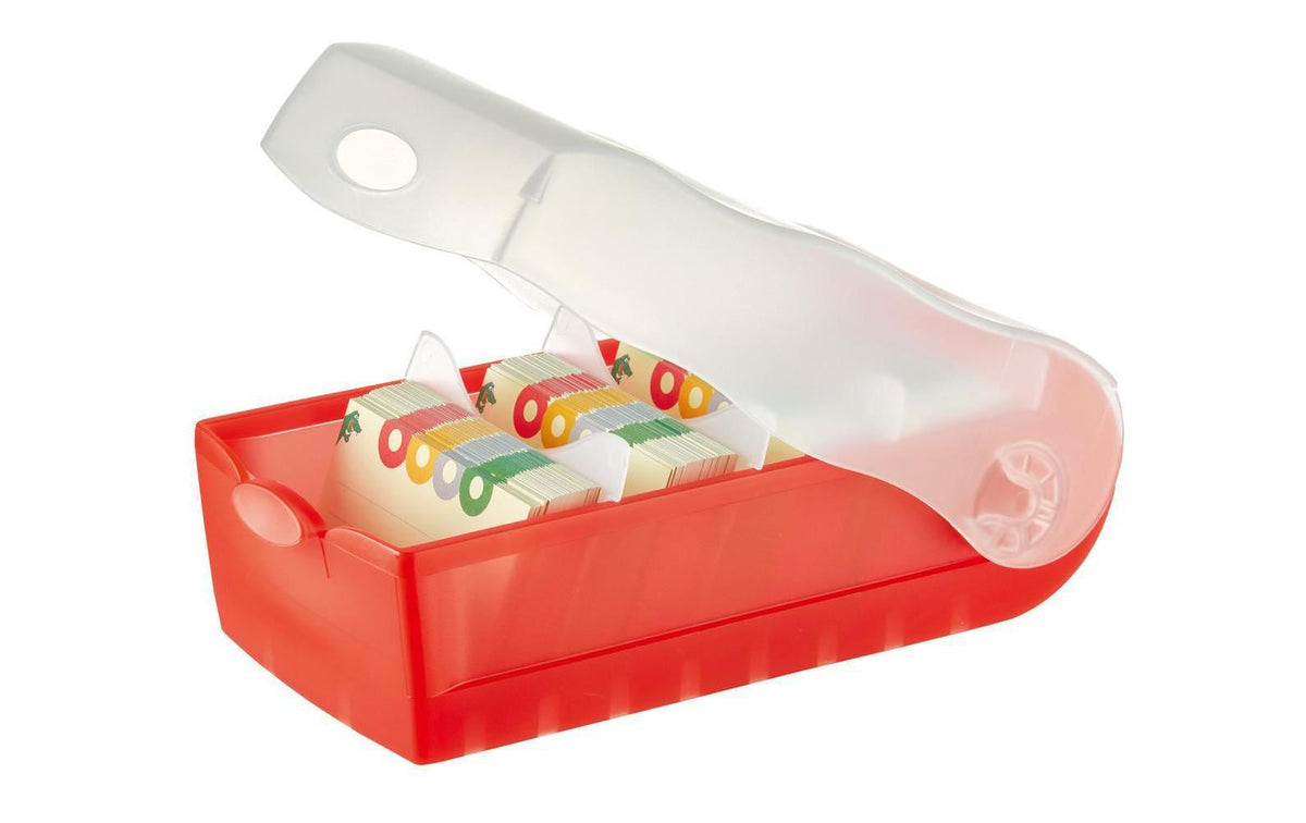 HAN, Karteibox Croco A7 Rot
