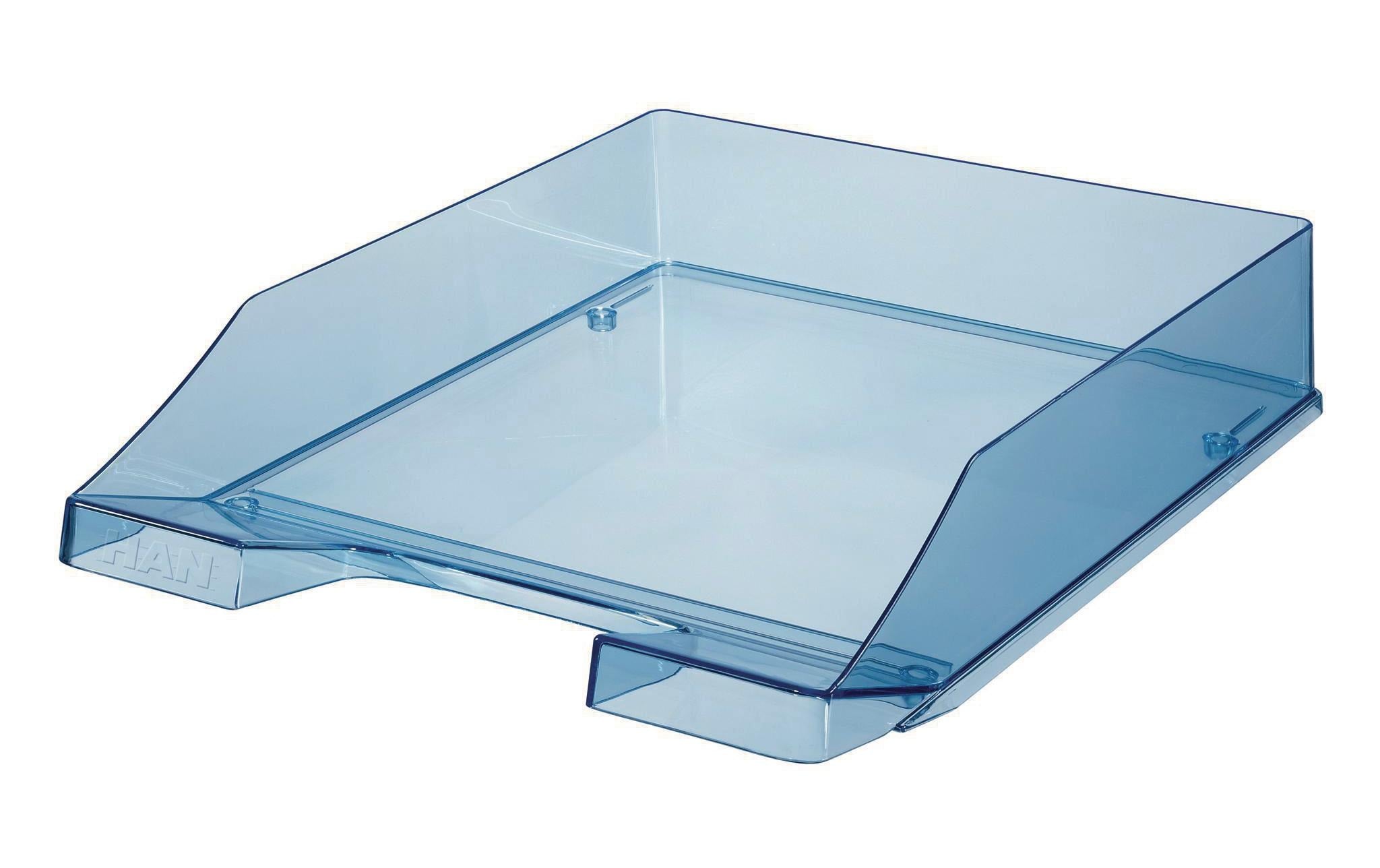HAN, Ablagekorb KLASSIK A4 Blau/Transparent