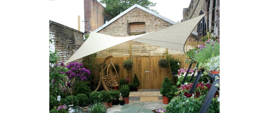 Perel Sonnensegel - Quadrat, 5x5 m,