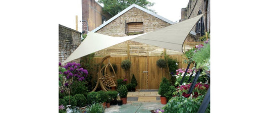 Perel | Sonnensegel - Quadrat, 3.6x3.6 m | Farbe: Creme, Wasserabweisend