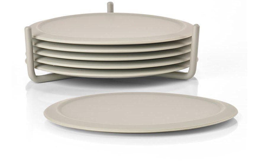 Zone Glasuntersetzer 6er Set Mud