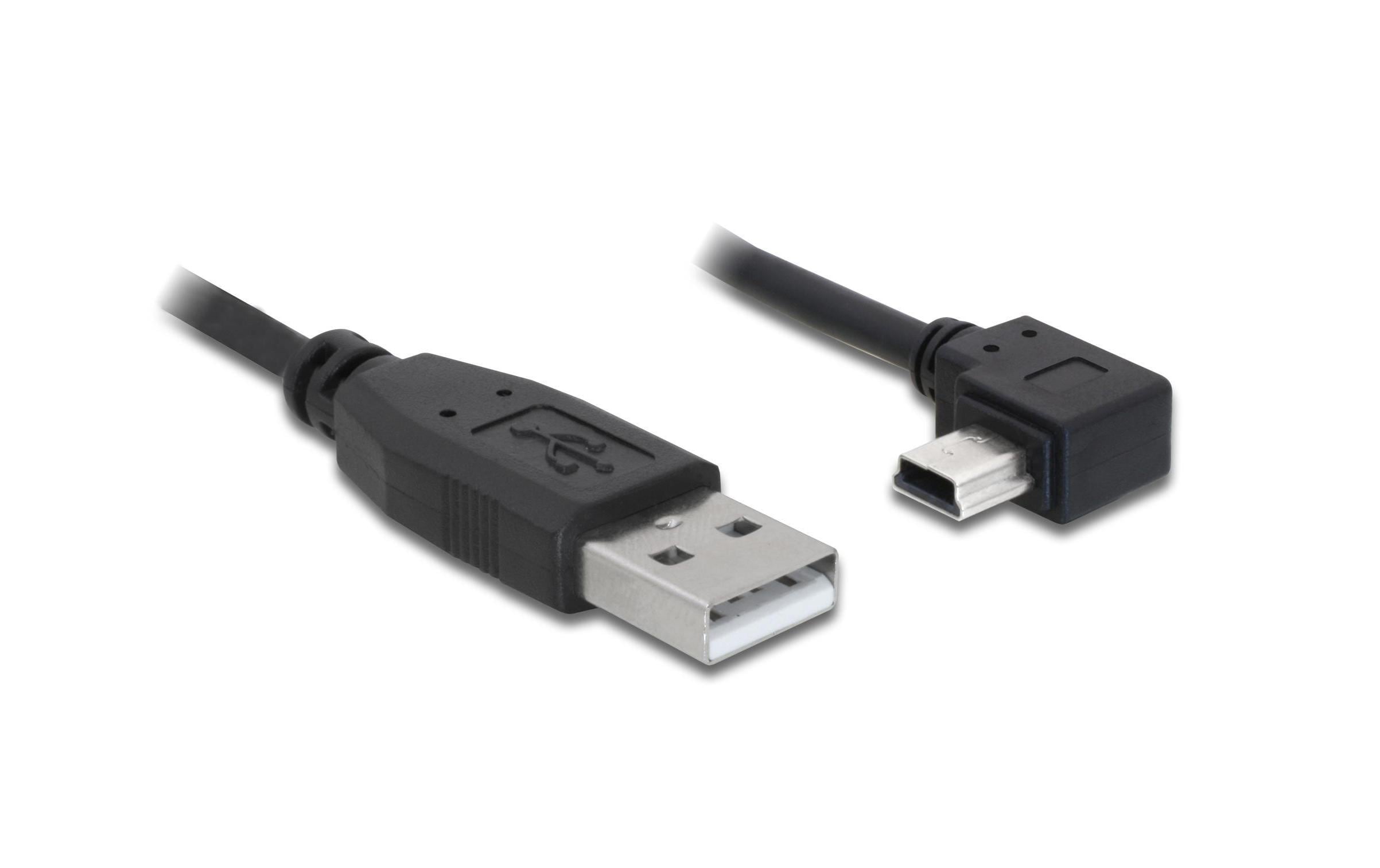 Delock USB2 Kabel A-MiniB gewinkelt, 3m