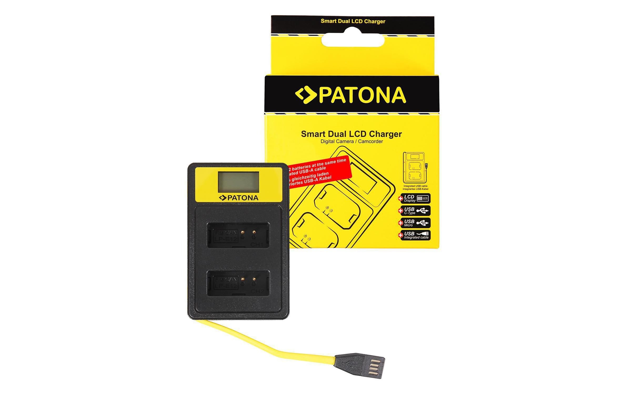 PATONA Smart Dual LCD USB Ladegerät