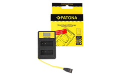 Patona | Smart Dual LCD USB Ladegerät | Für Panasonic DMW-BLG10