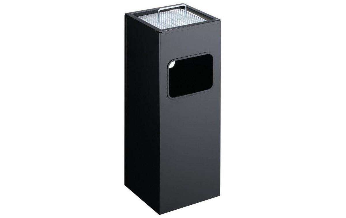 Durable Papierkorb mit Ascher schwarz