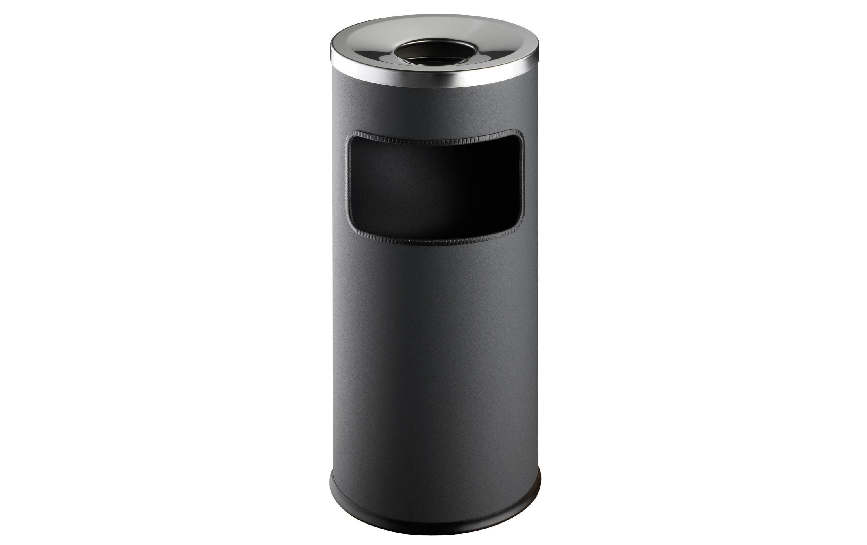 Durable Papierkorb Safe mit Ascher Anthraz.