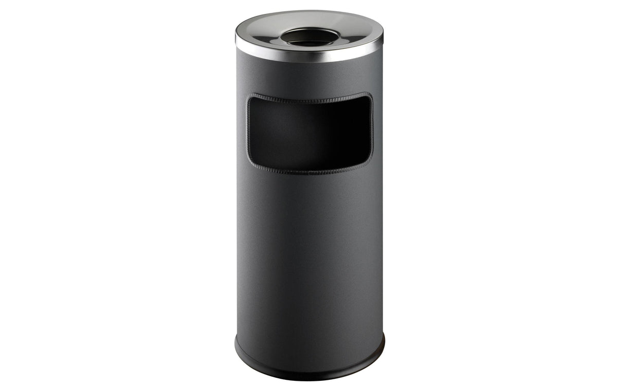 Durable Papierkorb Safe mit Ascher Anthraz.