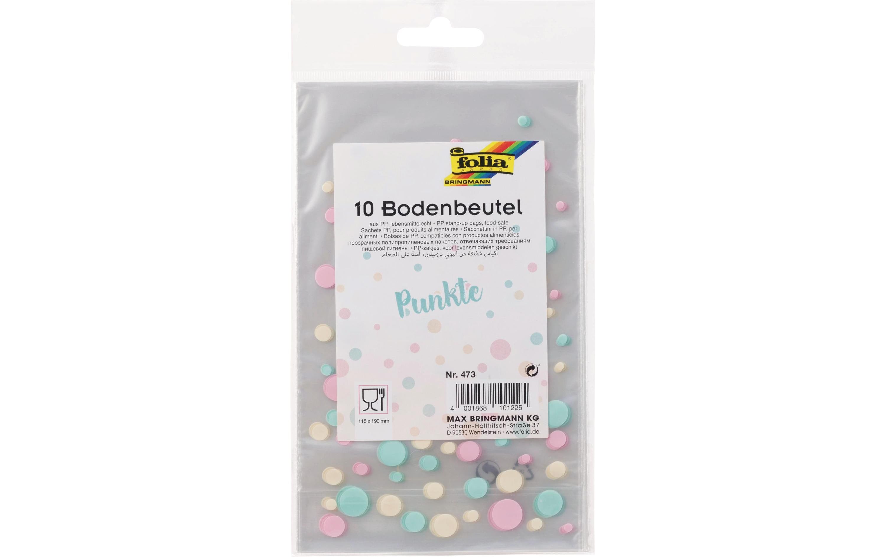Folia Bodenbeutel Punkte