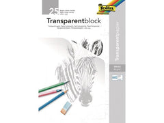 Folia | Transparentpapier A3 | 25 Blatt, weiss transparent