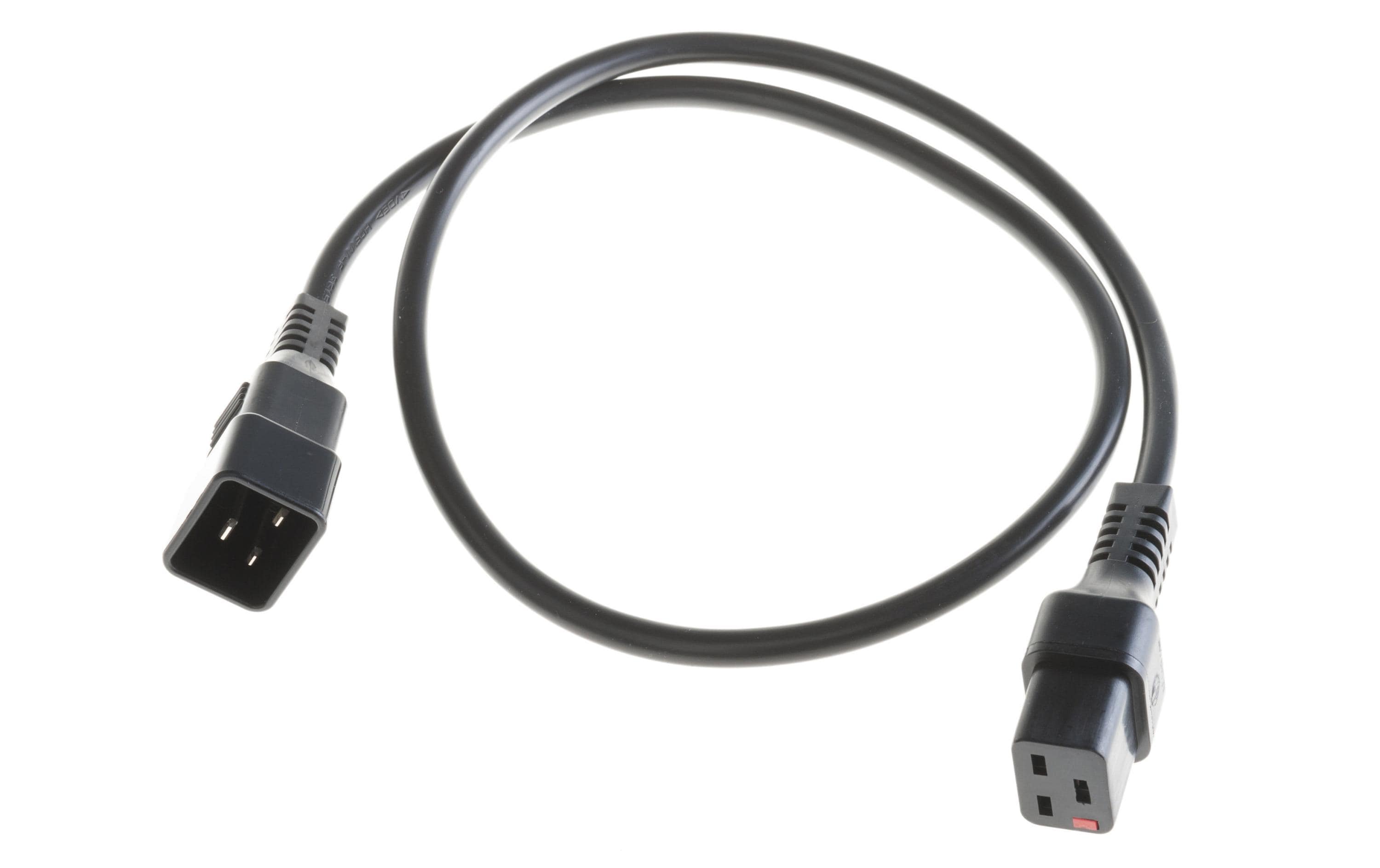 IECLock Netzkabel 2.0m schwarz