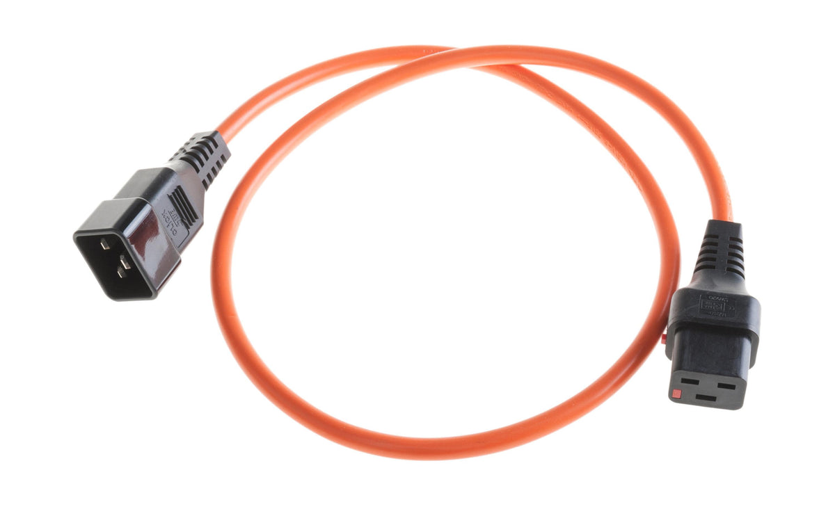 IECLock Netzkabel 2.0m orange