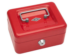 WEDO | Geldkassette, 15.2x11.5x8.0cm | 4 Fächer, rot