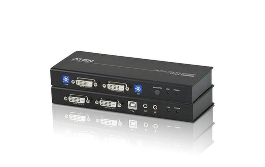 Aten CE604: KVM-Extender, DVI/USB Dual View