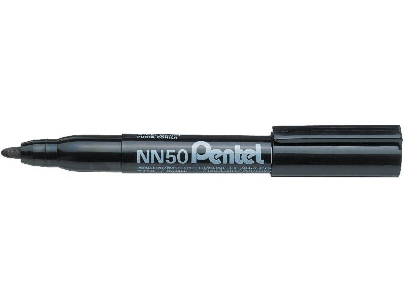 pentel | Permanent-Marker Green-Label NN50 | 1.3mm, Schwarz