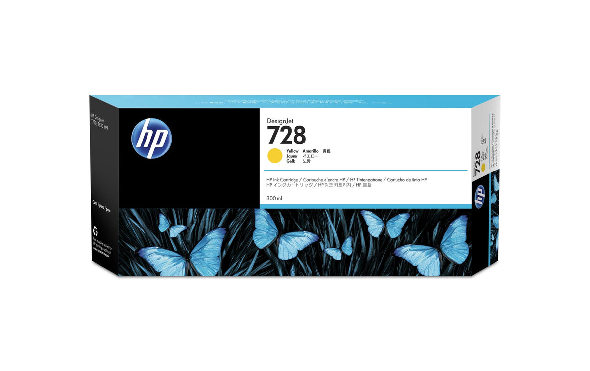 HP, Tinte Nr. 728 (F9K15A) Yellow