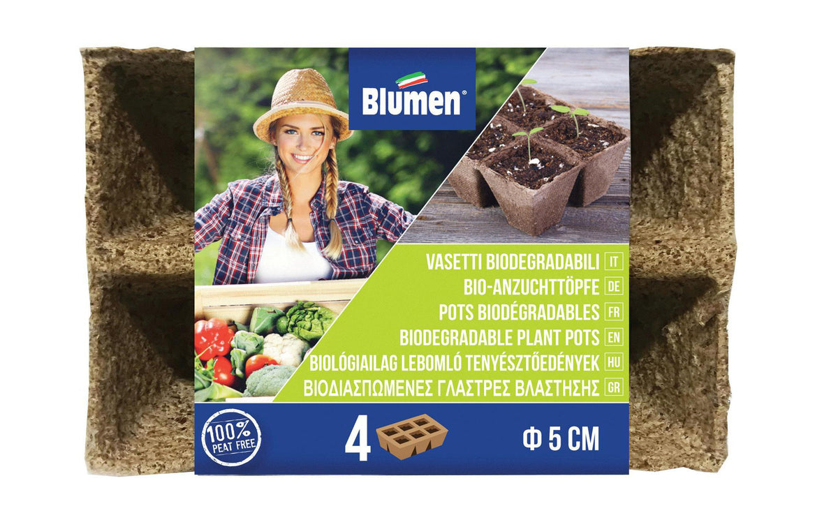 Blumen 4 Strips à 6 Kokostöpfen