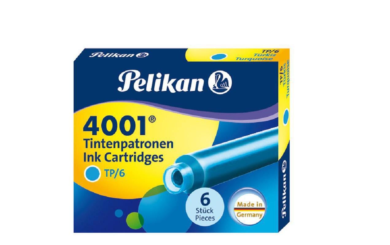 Pelikan, Tintenpatrone 4001 Türkis, 6 Stück