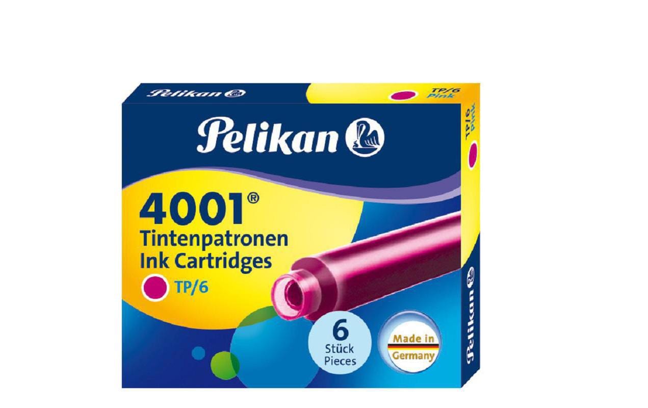 Pelikan, Tintenpatrone 4001 Pink, 6 Stück