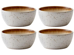 Bitz | Schale 12cm Creme/Creme | 4 Stk., D: 12cm, H: 6cm, Stoneware