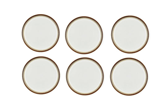 Bitz | Frühstücks- & Dessertteller Ø 21 cm | 6 Stk., D: 21cm, H: 2cm, Stoneware