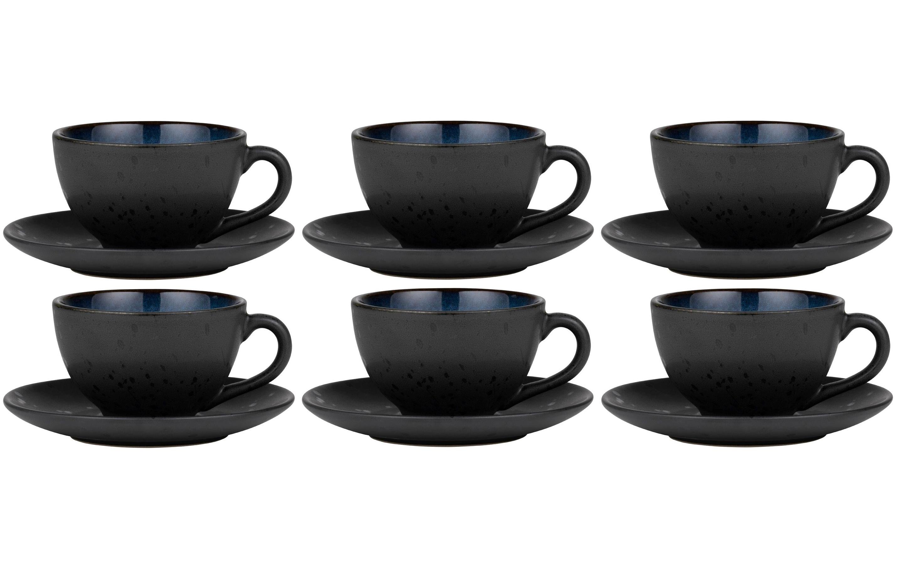 Bitz Kaffeetasse 240ml Schwarz/Blau