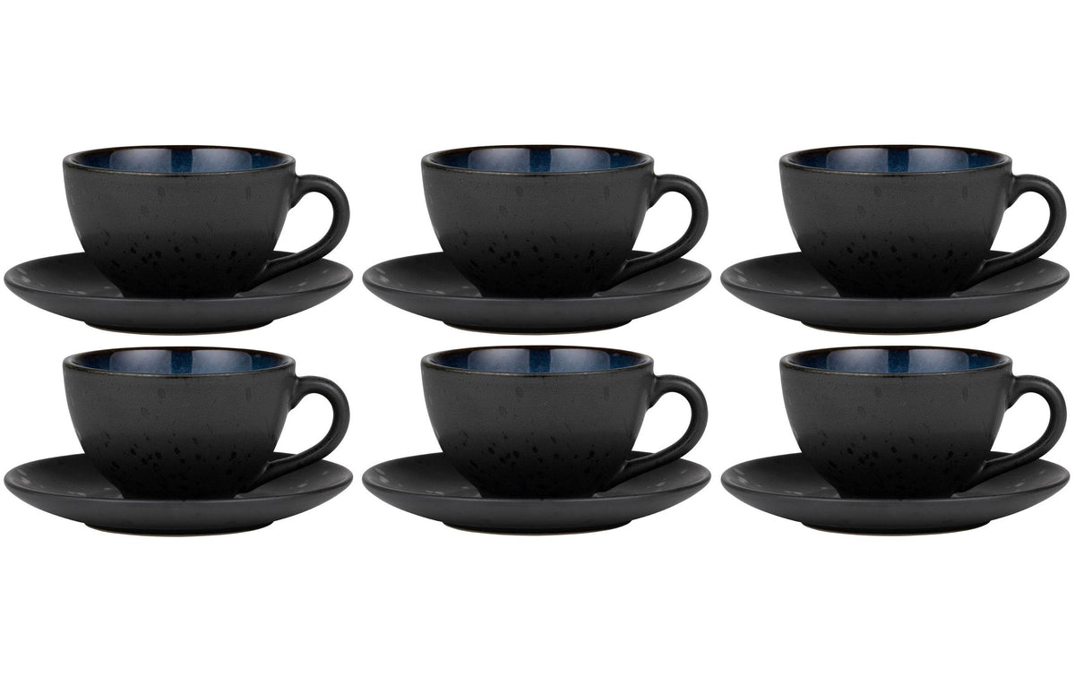 Bitz Kaffeetasse 240ml Schwarz/Blau