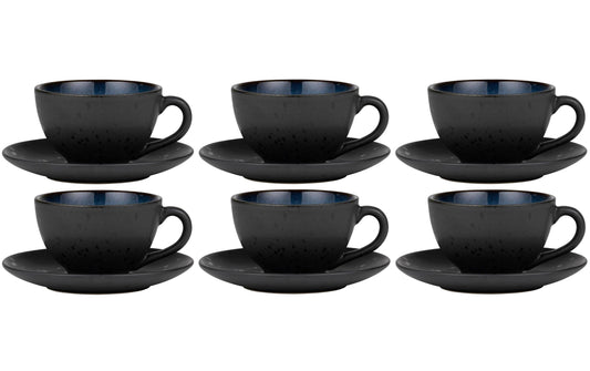 Bitz Kaffeetasse 240ml Schwarz/Blau
