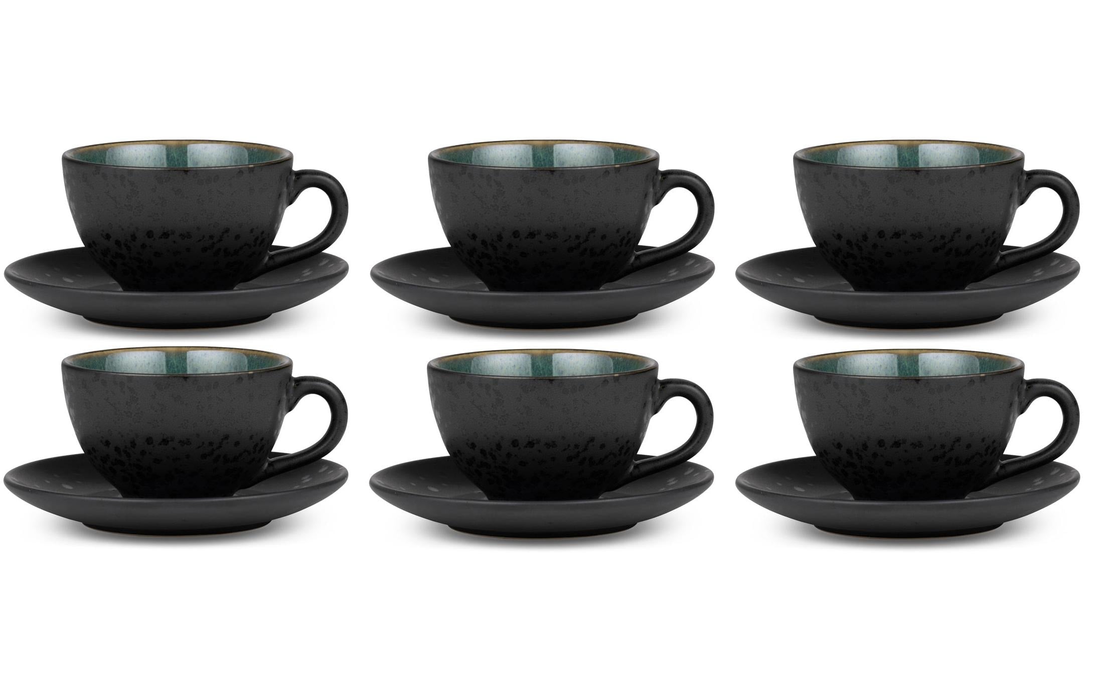 Bitz Kaffeetasse 240ml Schwarz/Grün
