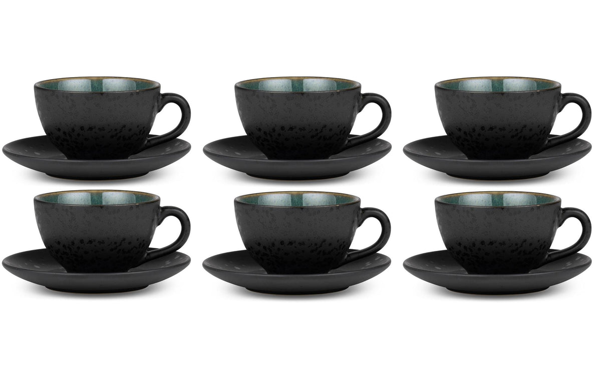 Bitz Kaffeetasse 240ml Schwarz/Grün