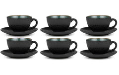 Bitz Kaffeetasse 240ml Schwarz/Grün
