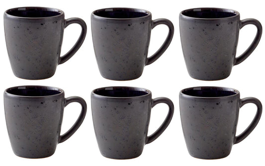 Bitz, Kaffeetasse 190 ml, 6 Stück, Schwarz/