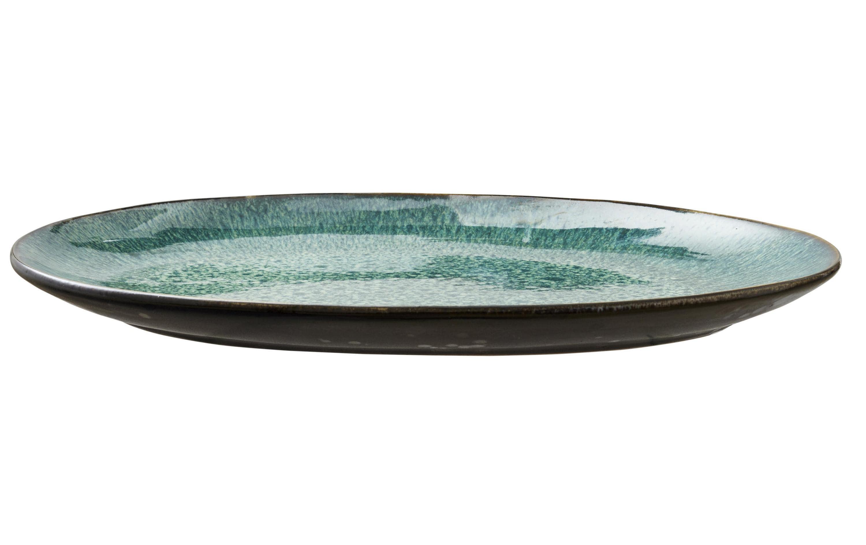 Bitz Servierplatte 36x25cm Schwarz/Grün