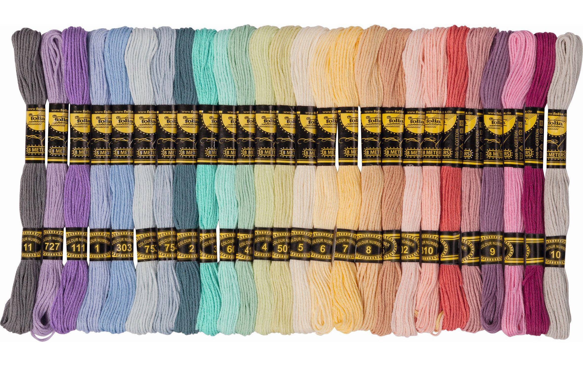Folia Stickgarn Pastell