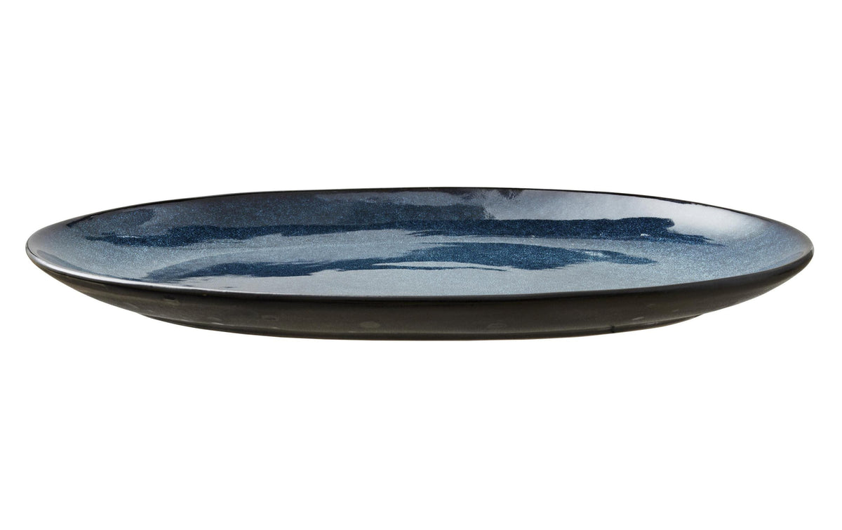 Bitz Servierplatte 36x25cm Schwarz/Blau