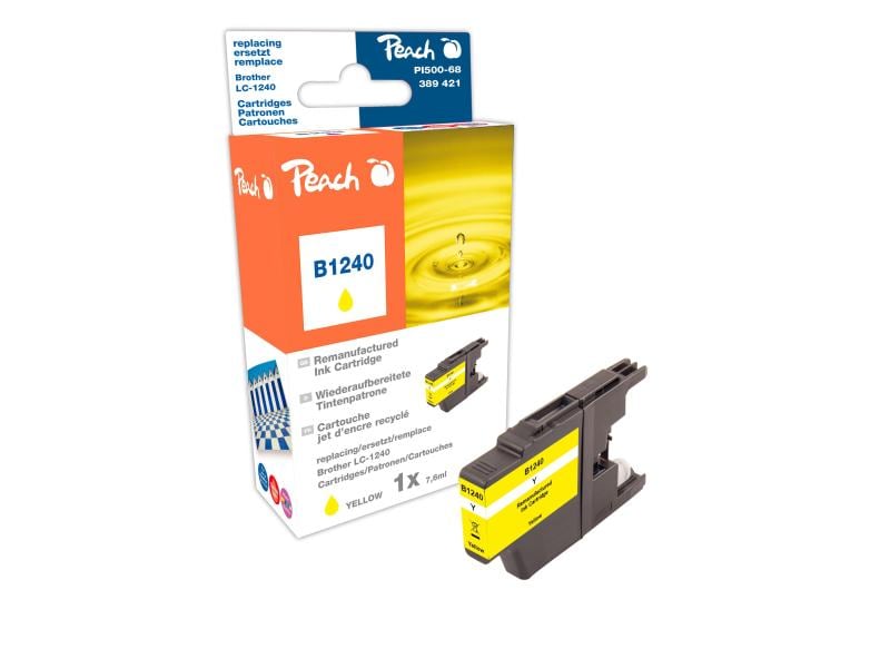 Peach | Tinte Brother LC-1240y yellow | 7.6ml 840 Seiten