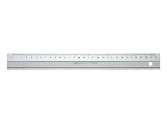 Linex | : Aluminiumlineal 30cm, Facette | Aluminiumlineal 30cm