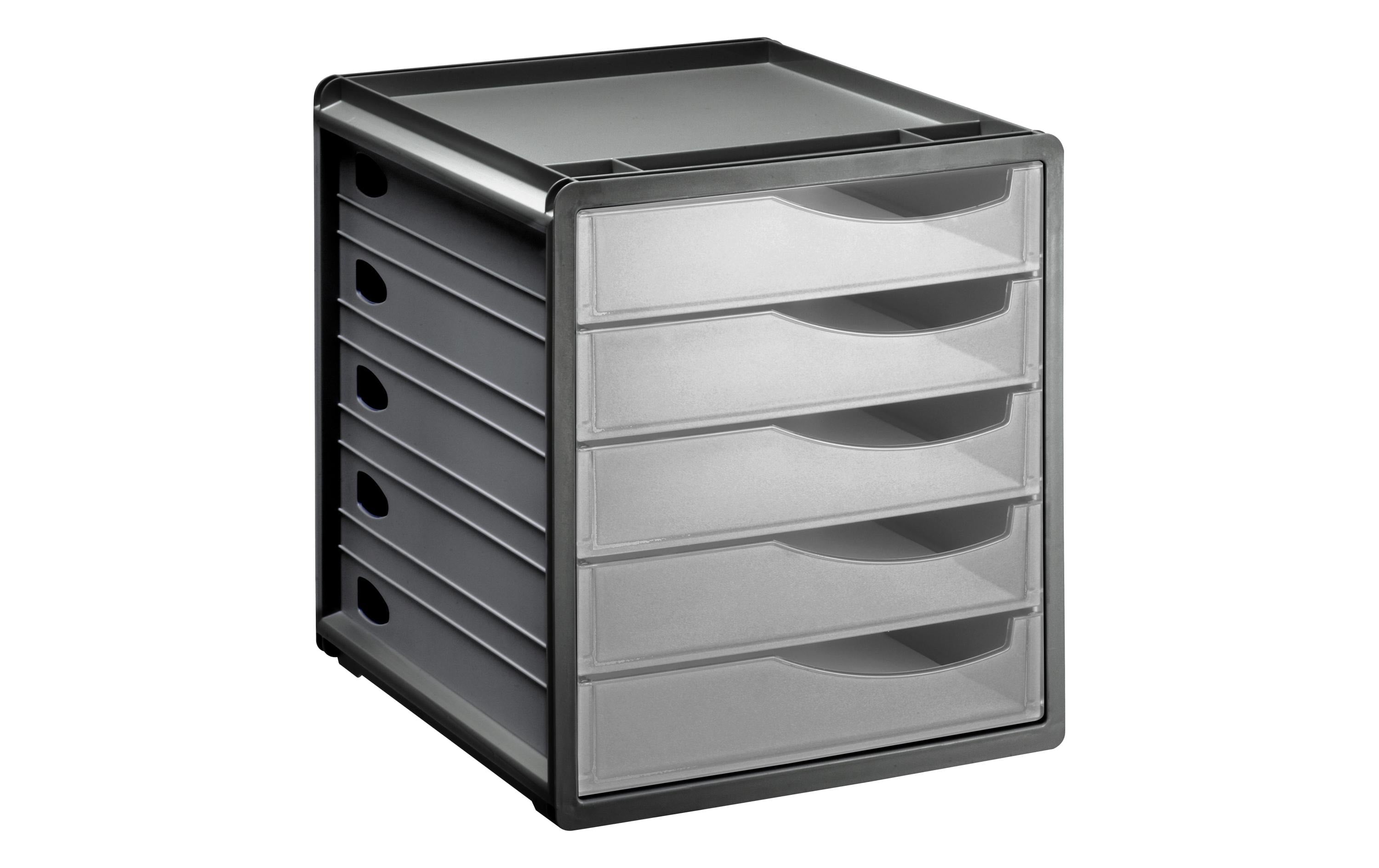Rotho, Schubladenbox Spacebox 5 Grau