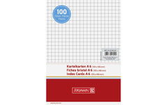 Brunnen | Karteikarten A6 kariert | 100 Stück, weiss