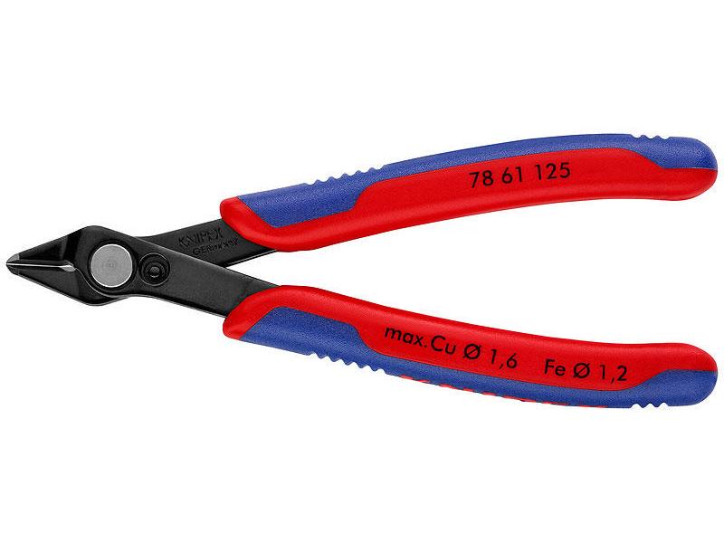 Knipex | Electronic Super Knips brüniert | 125 mm Glasfaserkabel geeignet