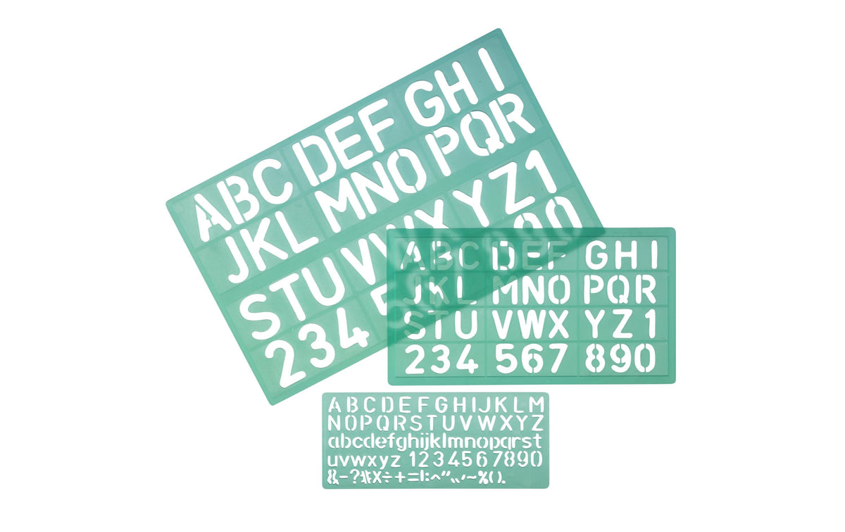 Linex Schriftschablone 3 Stück