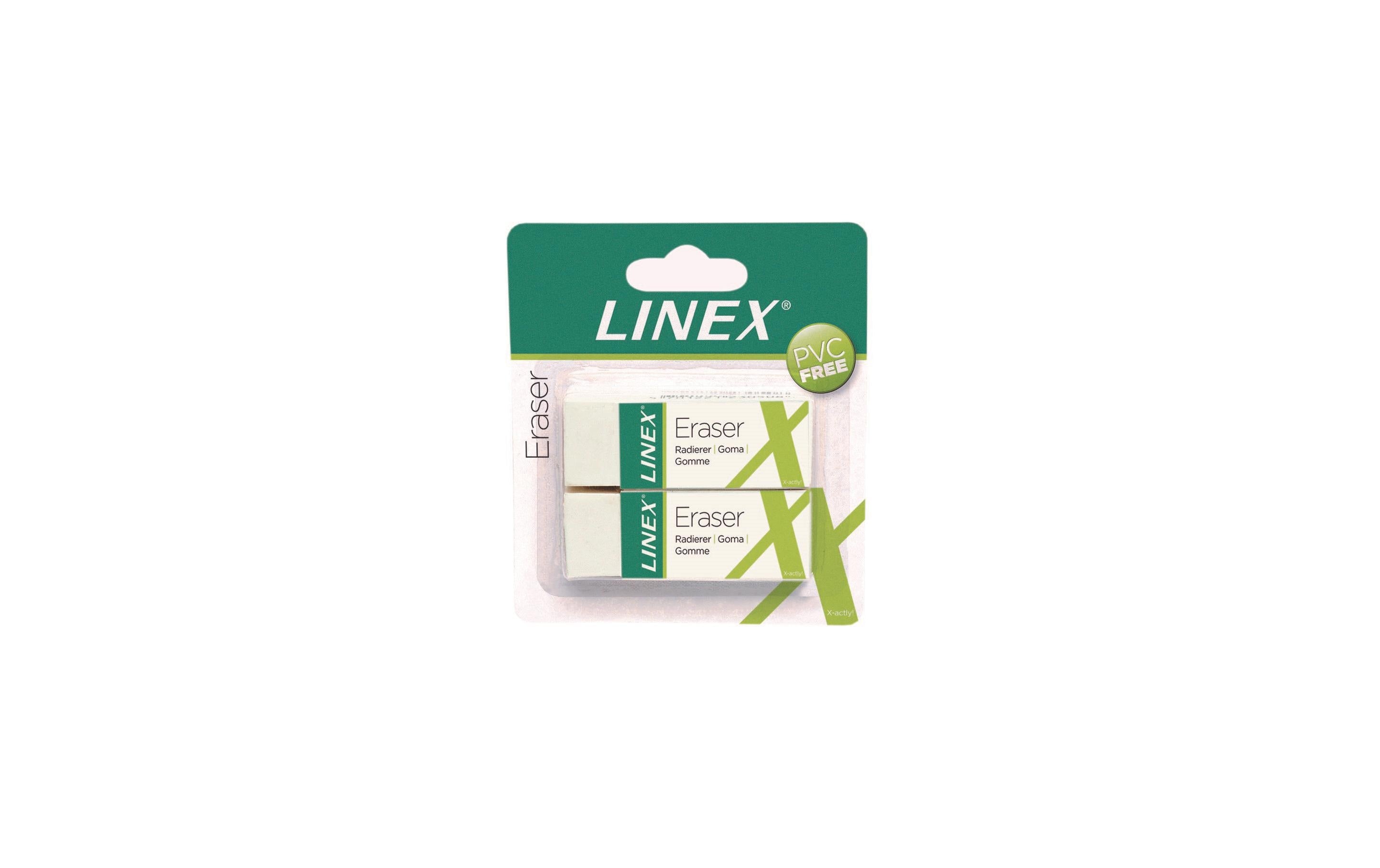 Linex Radiergummi weiss 2 Stück