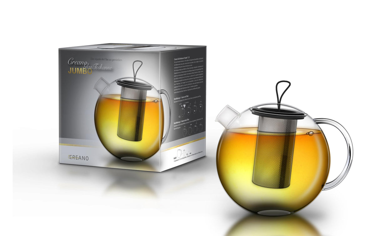 Creano Glas-Teekanne Jumbo 3teilig