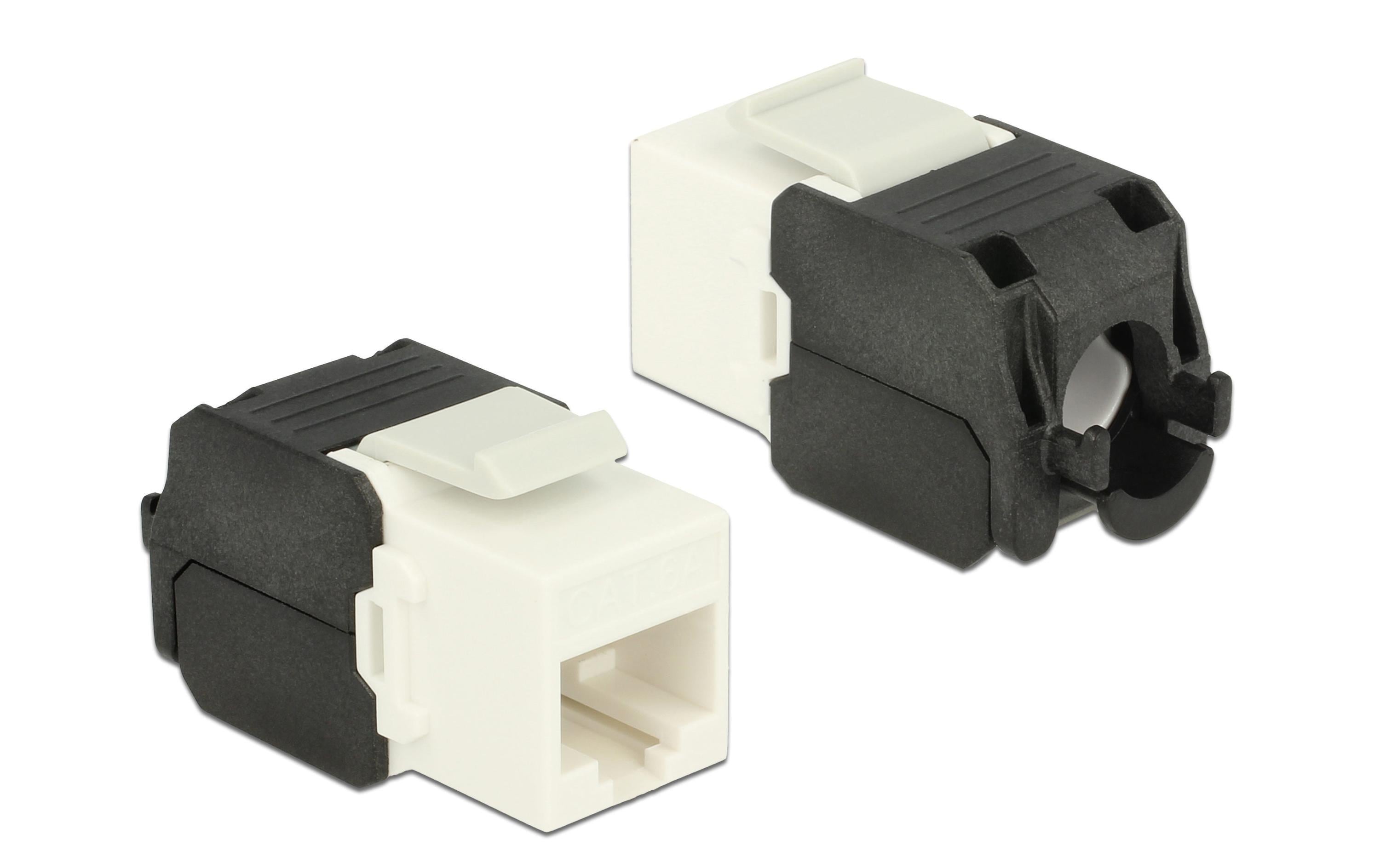 Delock Keystone Modul Cat.6A, UTP, weiss