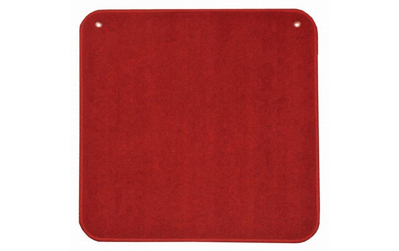 Teppich rot uni, 60 x 60 cm
