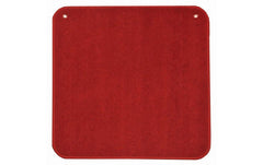 Teppich rot uni, 60 x 60 cm