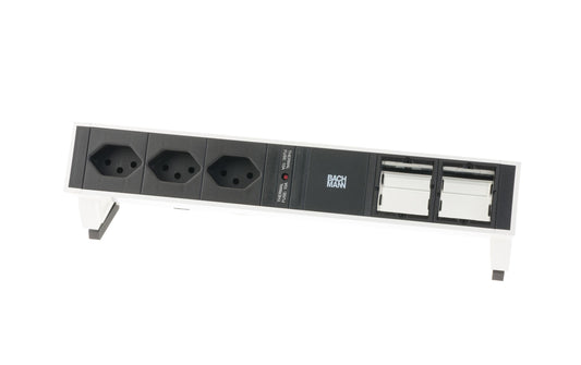 Steckdosenleiste DESK 2, 3xT13, 2xCustom, w