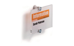 Durable Türschild Crystal Sign transparent