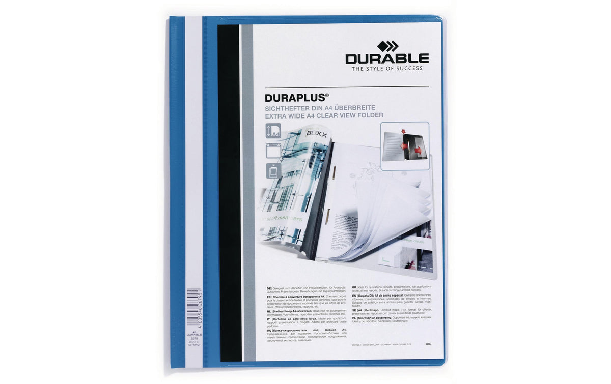 DURABLE, Schnellhefter Duraplus Blau